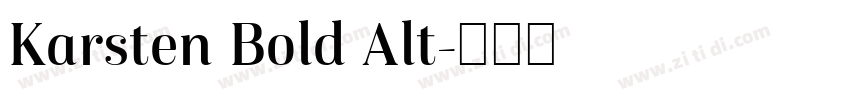 Karsten Bold Alt字体转换